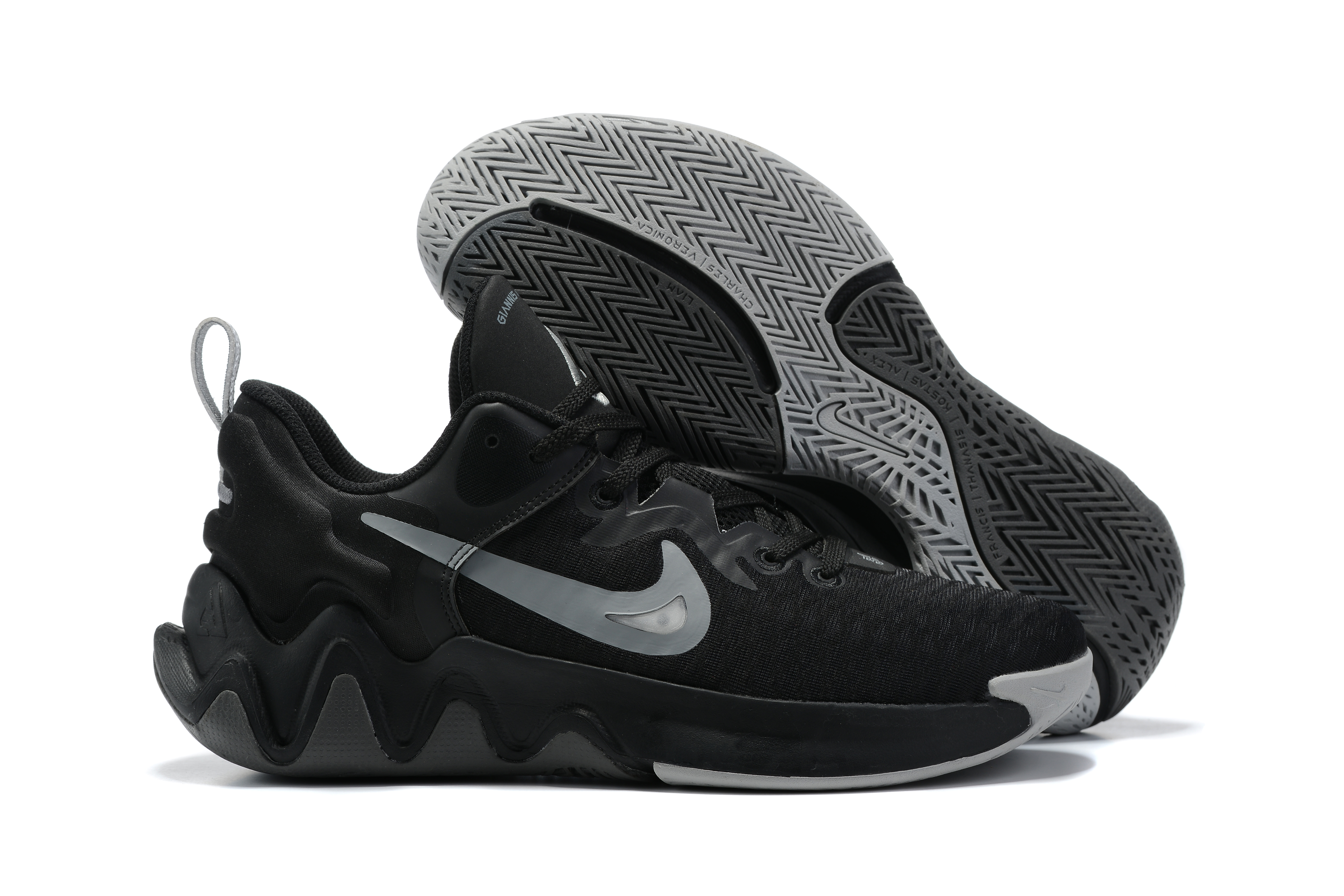 2022 Nike Giannis Immortality Black White Shoes - Click Image to Close